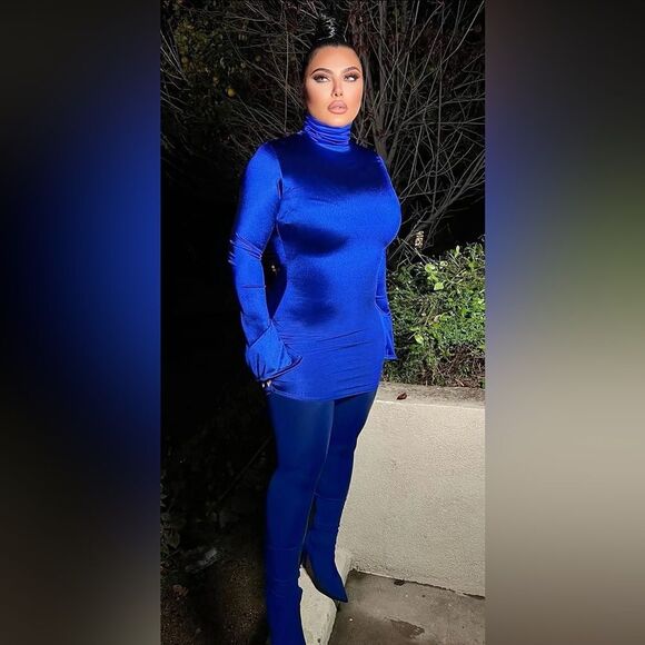 Fashion Nova Treat Yourself Mini Dress Royal - Picture 2 of 7